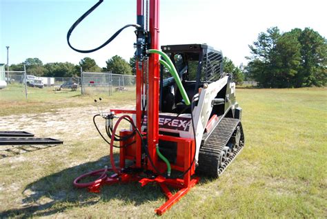 drilling a water well with a skid steer|diy well drilling.